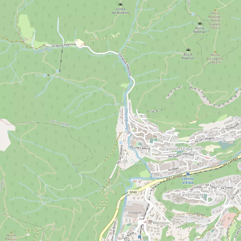 Mappa CASLINO D'ERBA