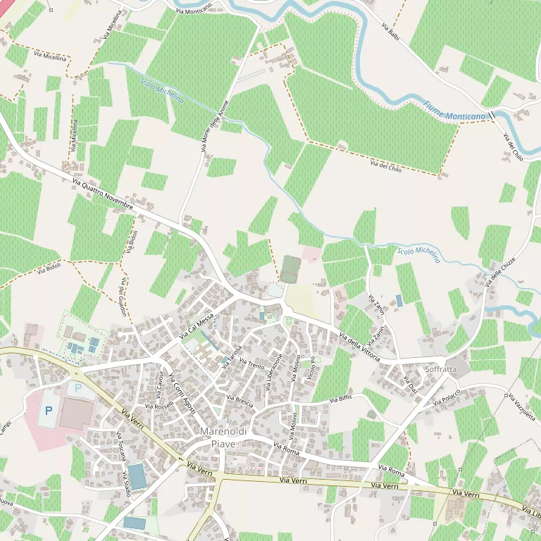 Mappa MARENO DI PIAVE