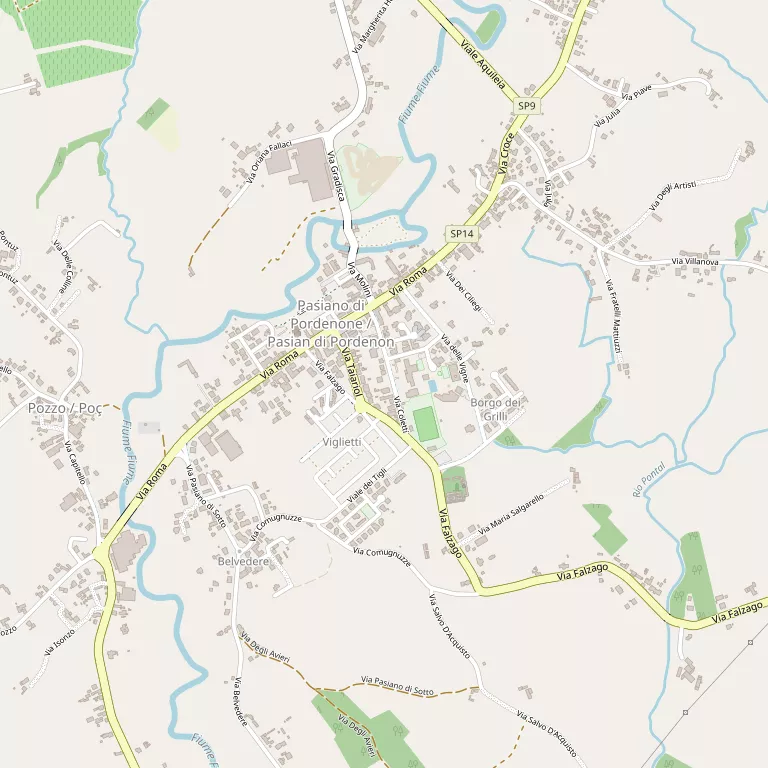Mappa PASIANO DI PORDENONE