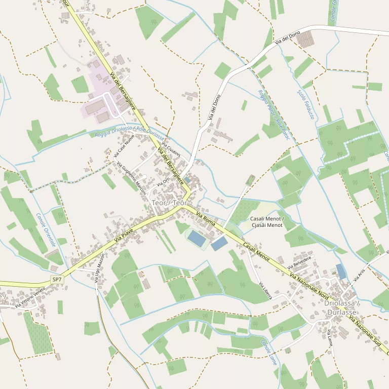 Mappa RIVIGNANO TEOR