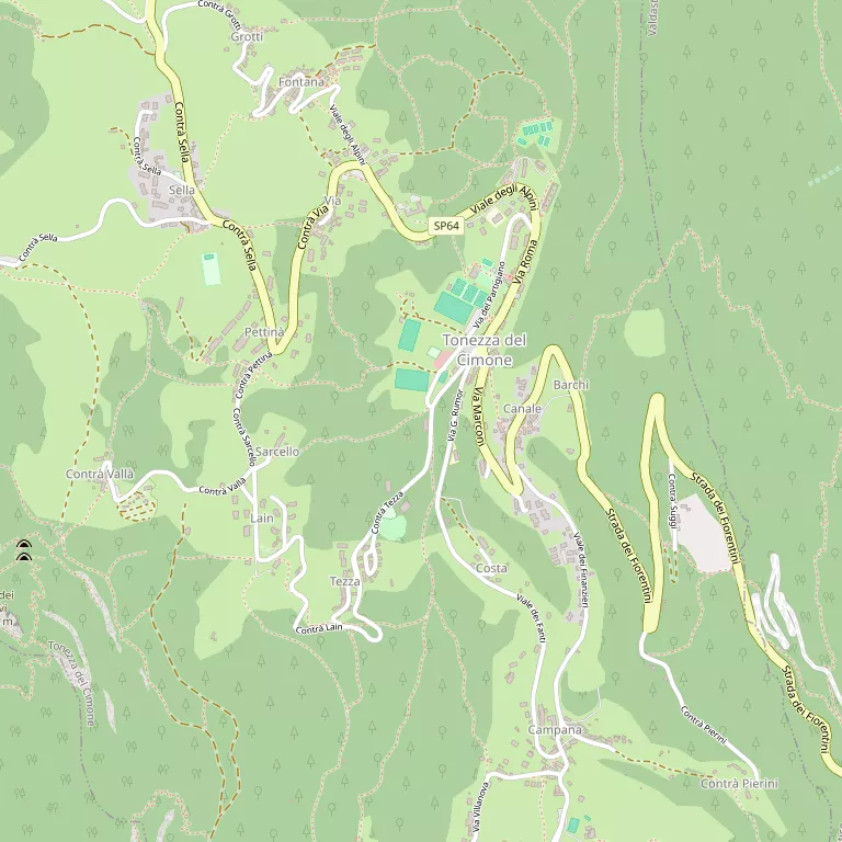 Mappa TONEZZA DEL CIMONE