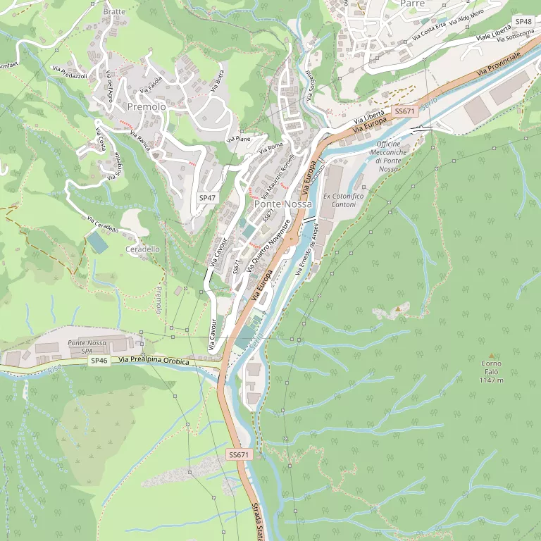 Mappa PONTE NOSSA