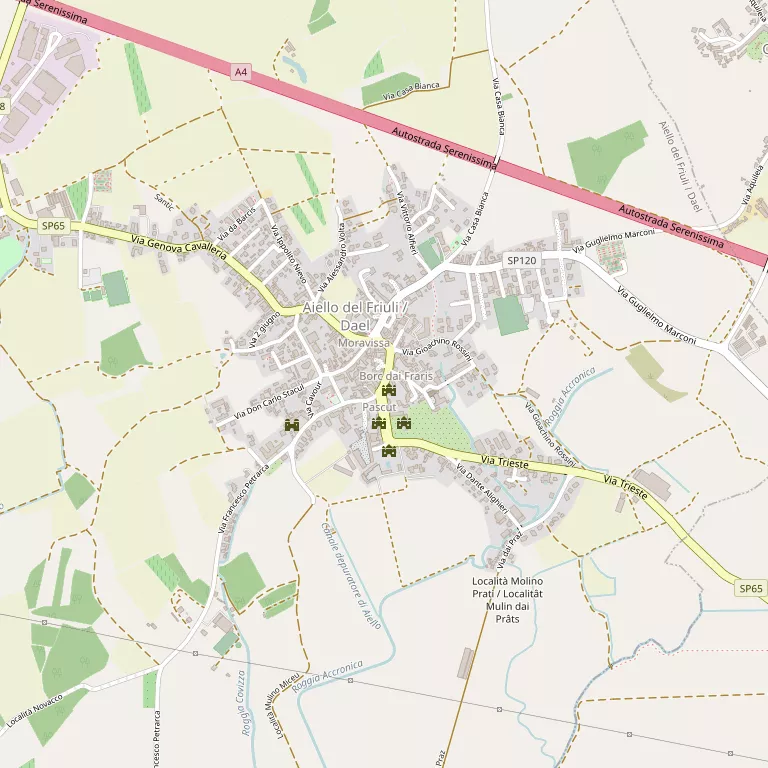 Mappa AIELLO DEL FRIULI