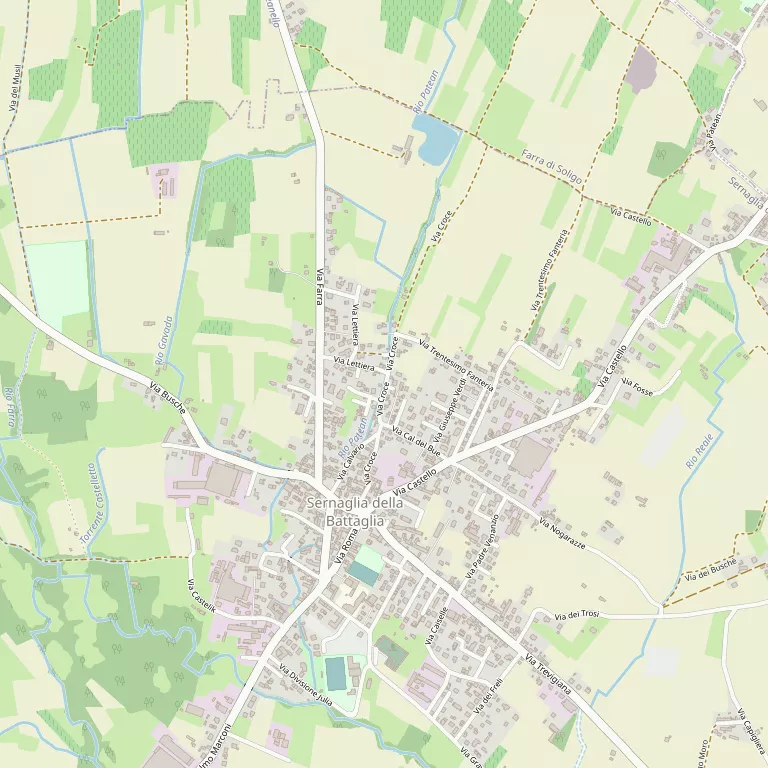 Mappa SERNAGLIA DELLA BATTAGLIA