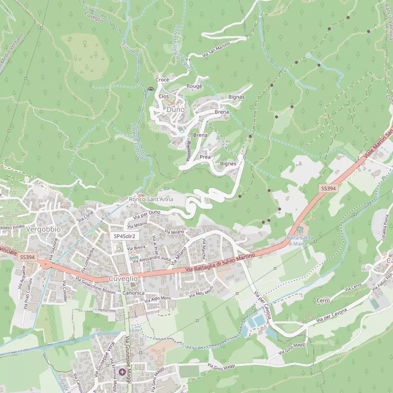Mappa CUVEGLIO