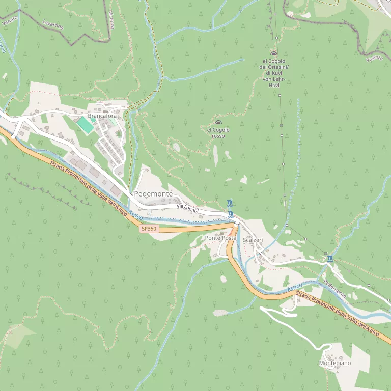 Mappa PEDEMONTE