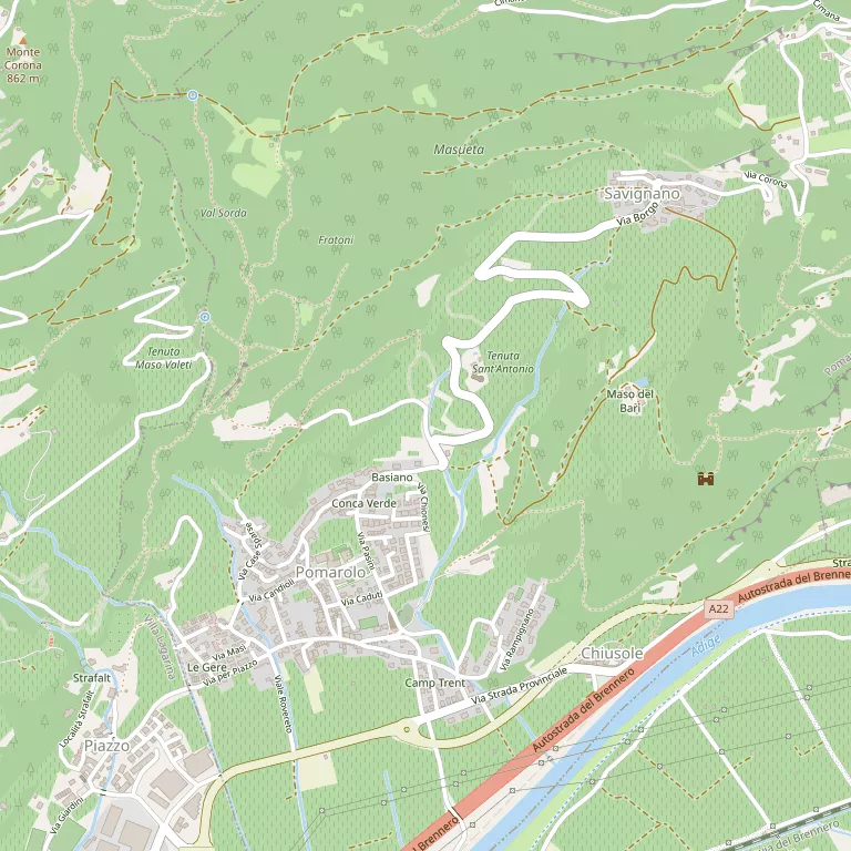 Mappa POMAROLO