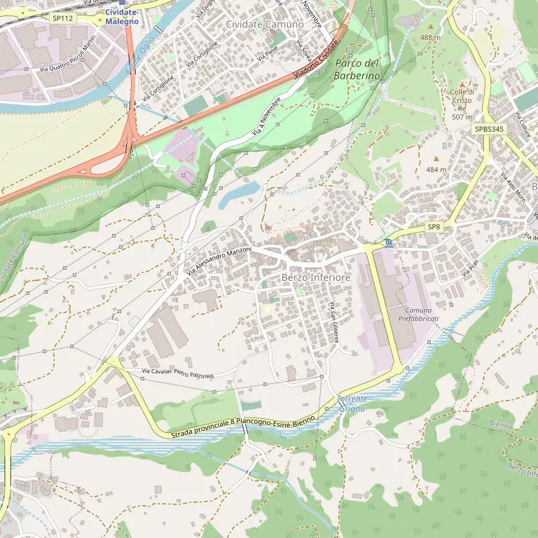 Mappa BERZO INFERIORE