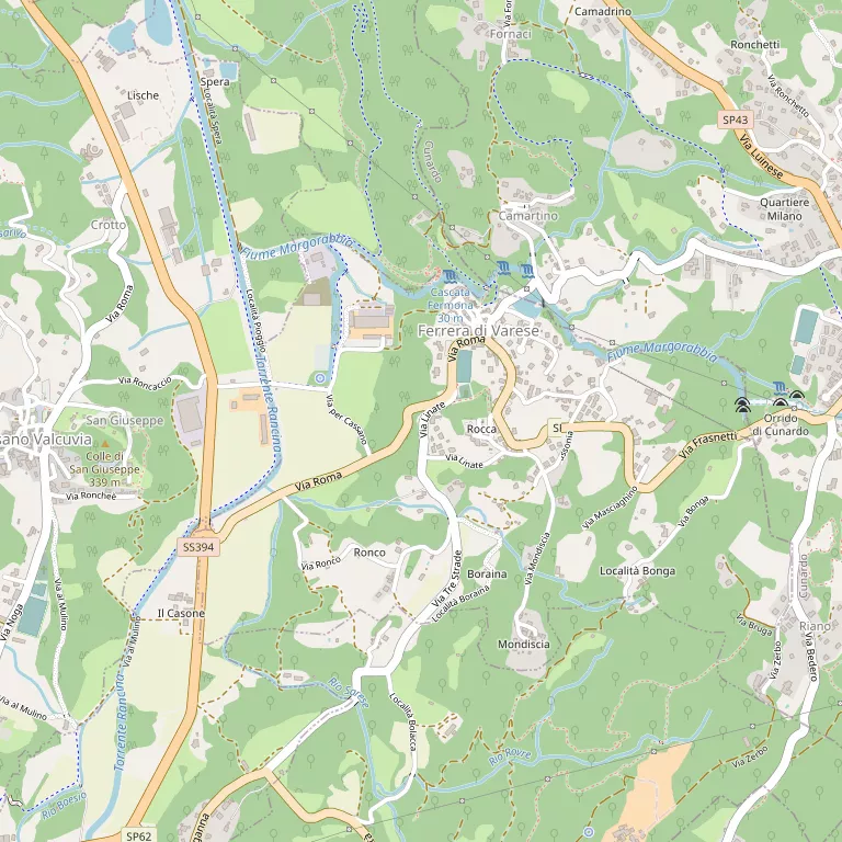 Mappa FERRERA DI VARESE