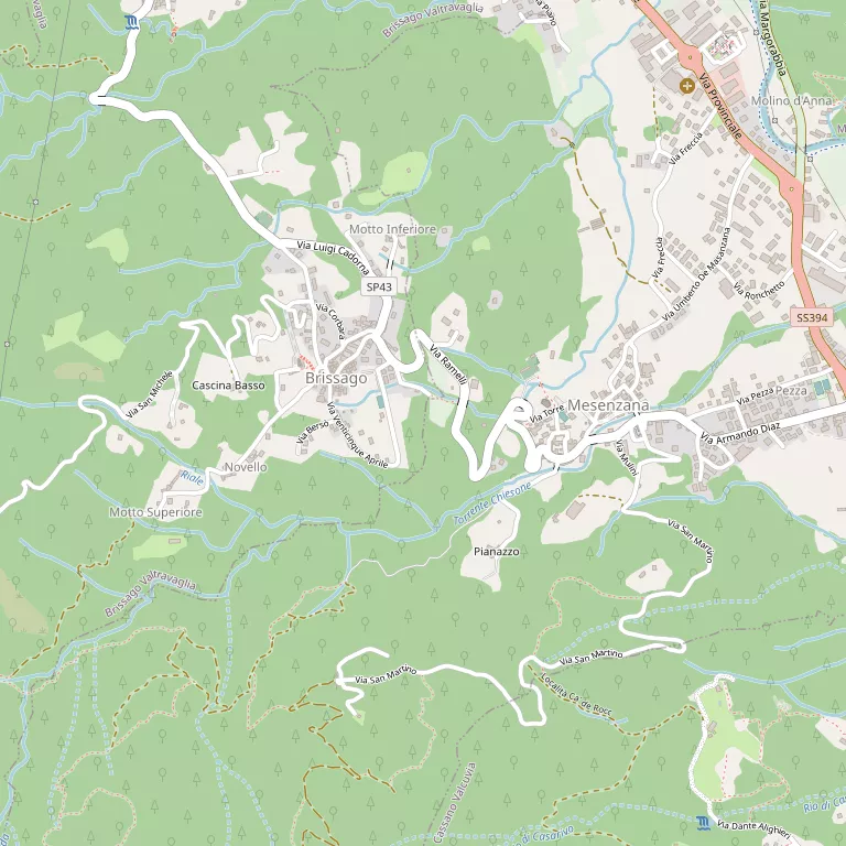Mappa MESENZANA