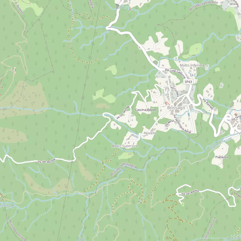 Mappa BRISSAGO-VALTRAVAGLIA