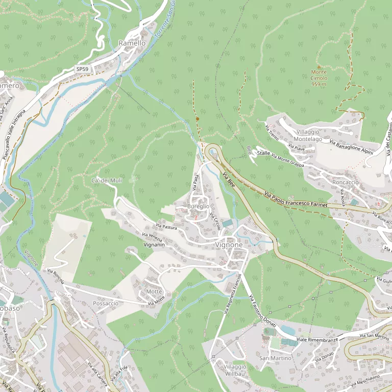 Mappa VIGNONE