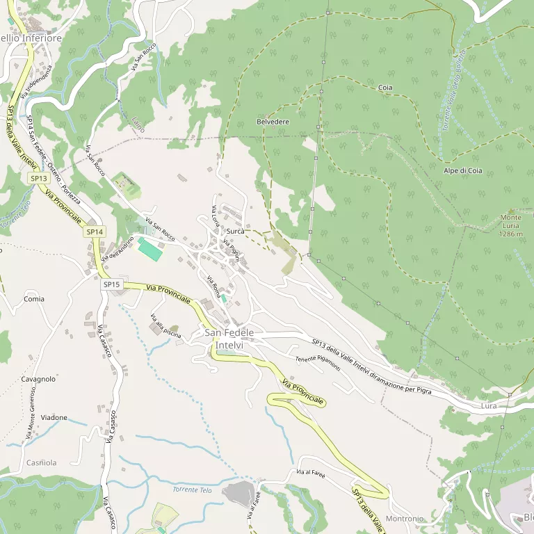 Mappa CENTRO VALLE INTELVI