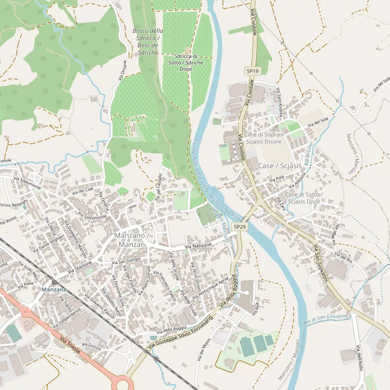 Mappa MANZANO