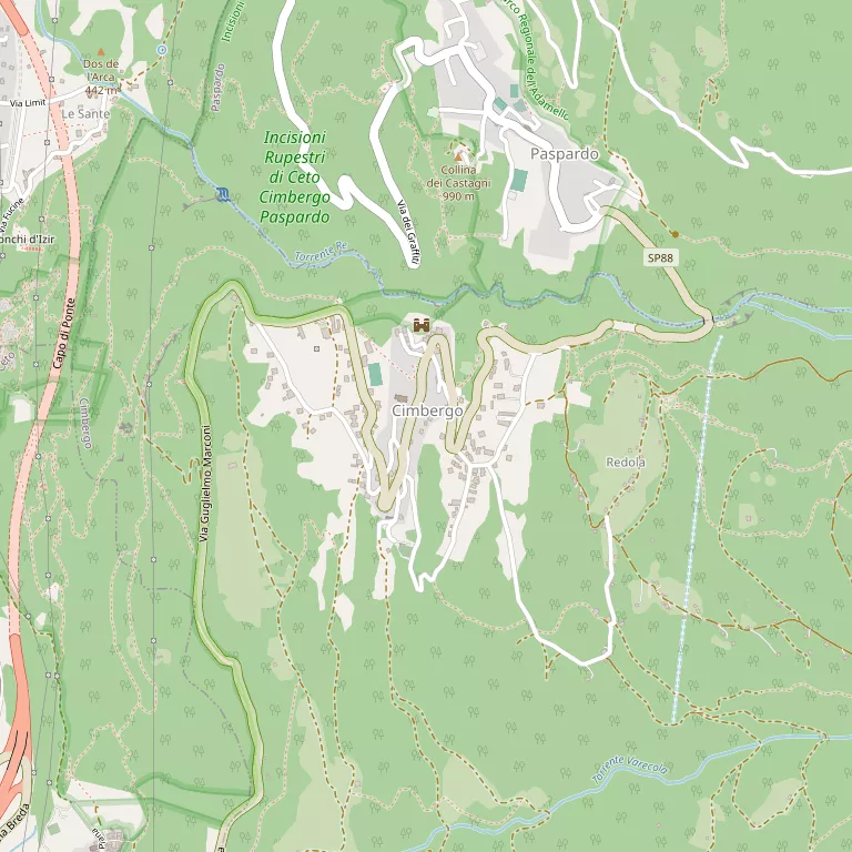 Mappa CIMBERGO