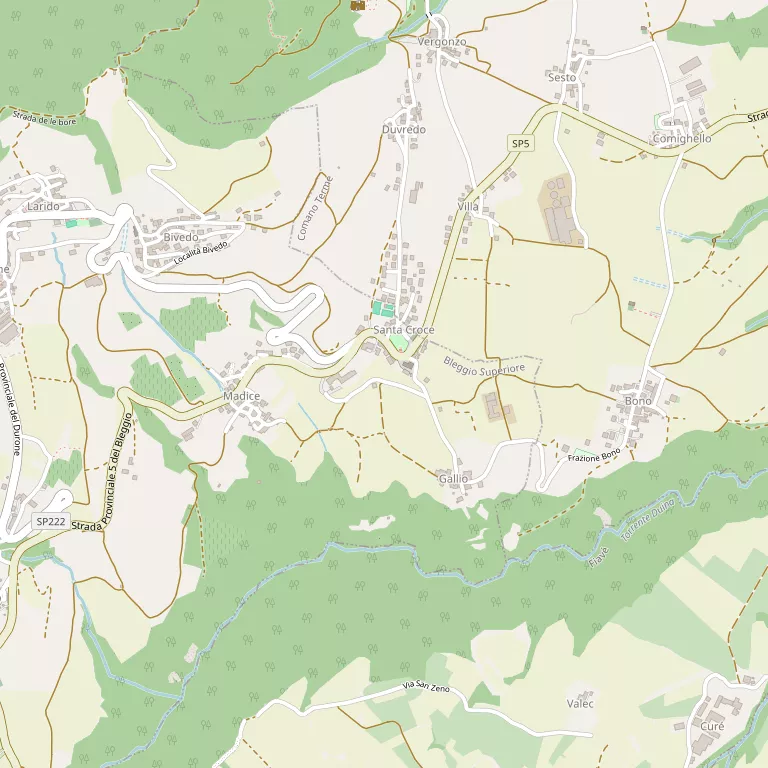 Mappa BLEGGIO SUPERIORE