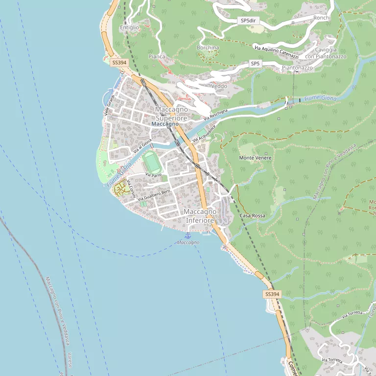 Mappa MACCAGNO CON PINO E VEDDASCA