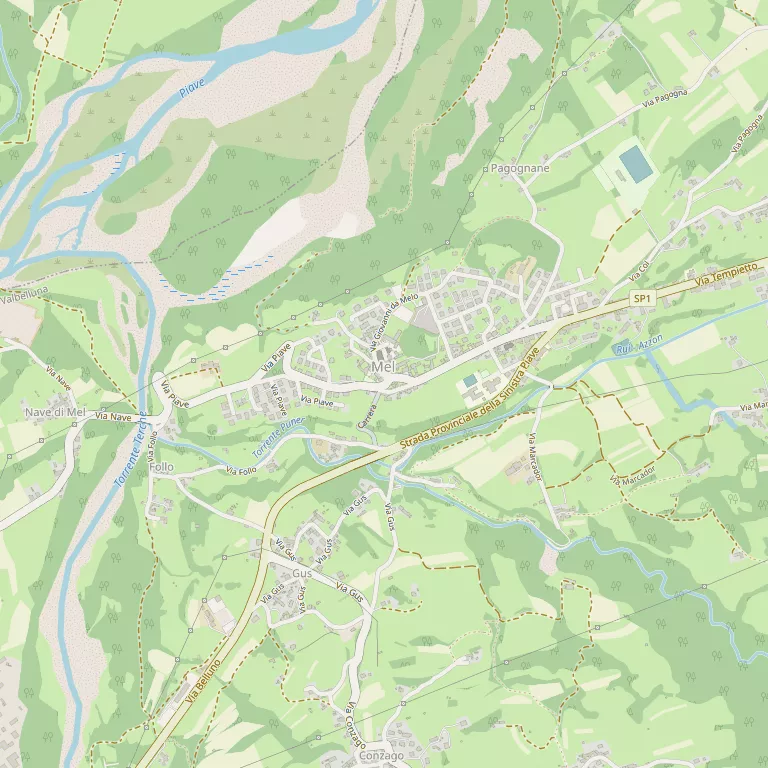 Mappa BORGO VALBELLUNA