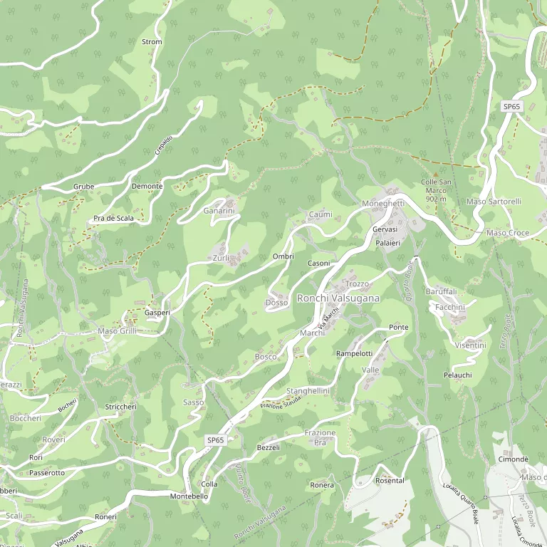 Mappa RONCHI VALSUGANA