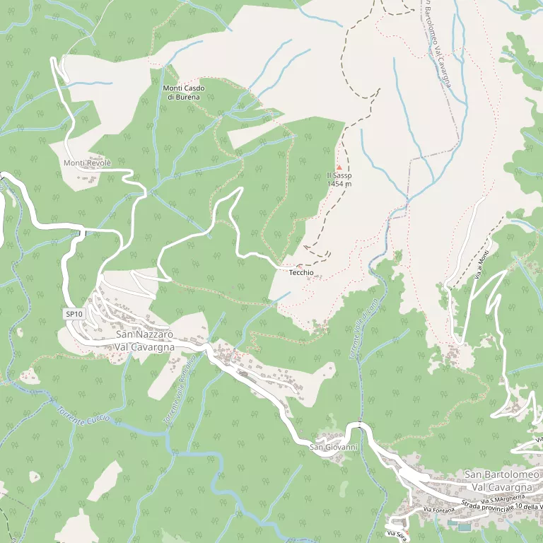 Mappa SAN NAZZARO VAL CAVARGNA
