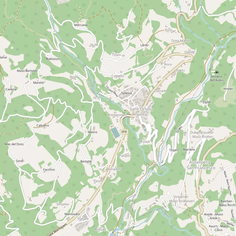 Mappa SANT'ORSOLA TERME