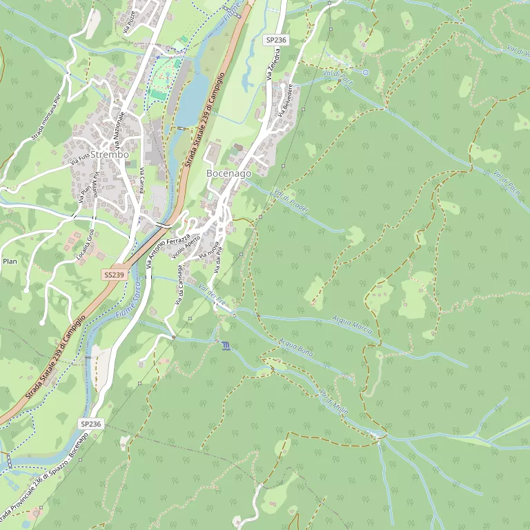 Mappa BOCENAGO