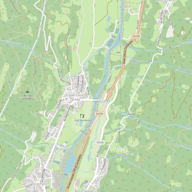 Mappa CADERZONE TERME