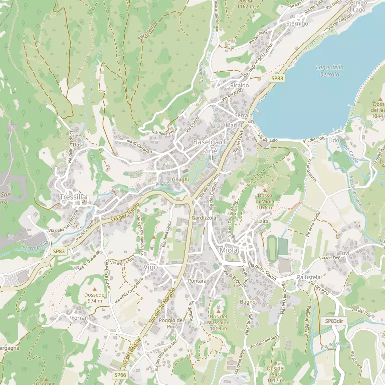 Mappa BASELGA DI PINE'