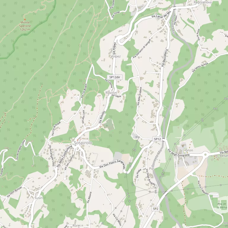 Mappa SOSPIROLO