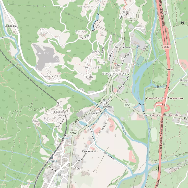 Mappa CREVOLADOSSOLA