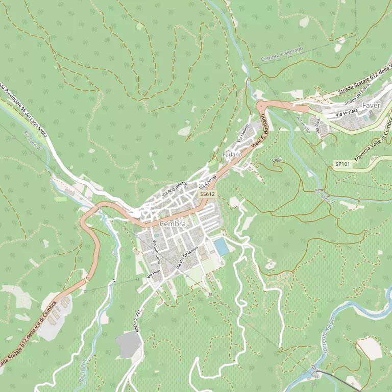 Mappa CEMBRA LISIGNAGO