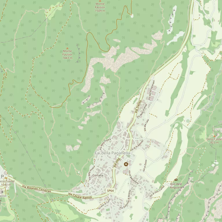 Mappa FAI DELLA PAGANELLA