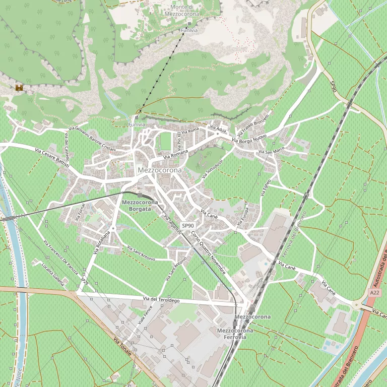 Mappa MEZZOCORONA
