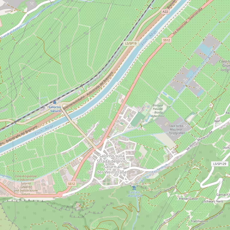 Mappa SALORNO SULLA STRADA DEL VINO