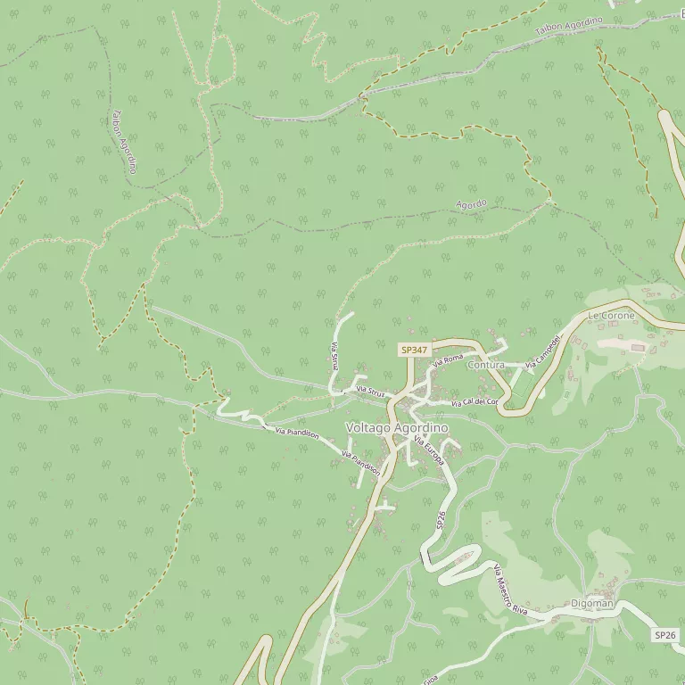 Mappa VOLTAGO AGORDINO