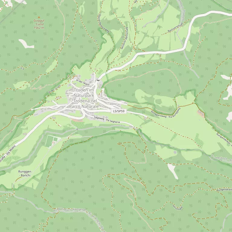 Mappa TRODENA NEL PARCO NATURALE