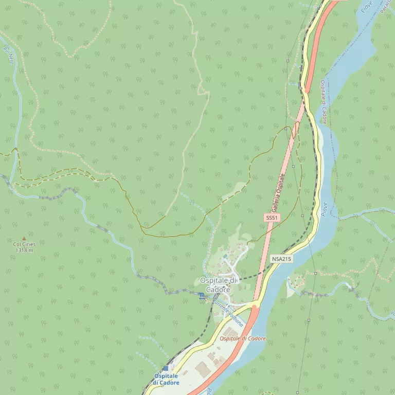 Mappa OSPITALE DI CADORE