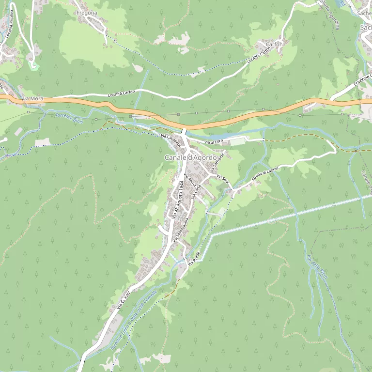 Mappa CANALE D'AGORDO