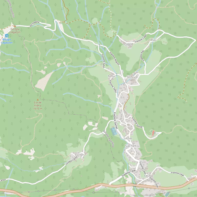 Mappa VALLADA AGORDINA