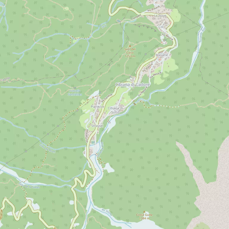 Mappa CIBIANA DI CADORE