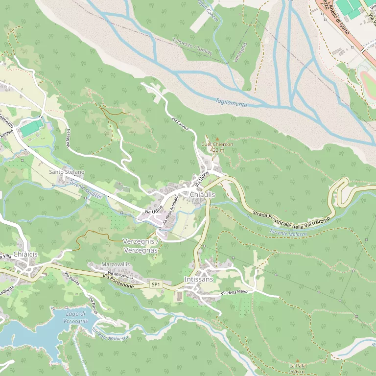 Mappa VERZEGNIS