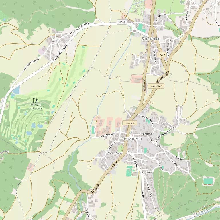 Mappa CAVARENO