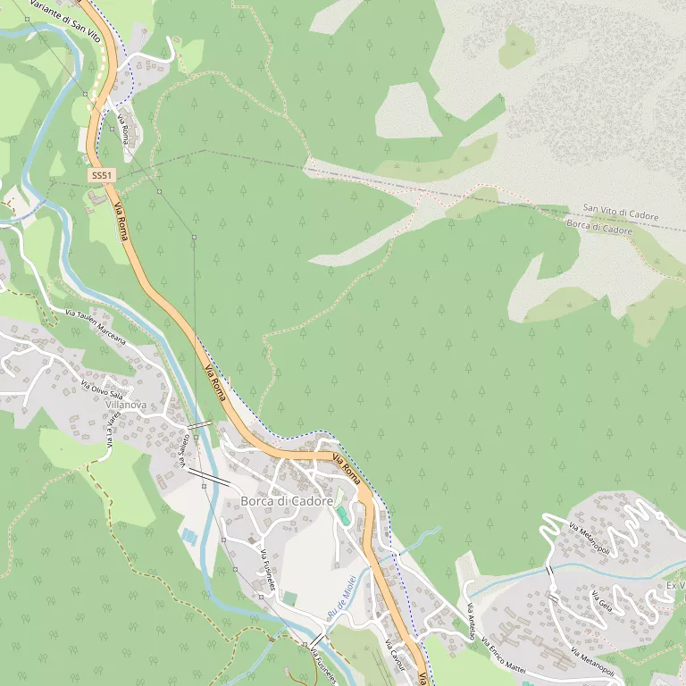 Mappa BORCA DI CADORE