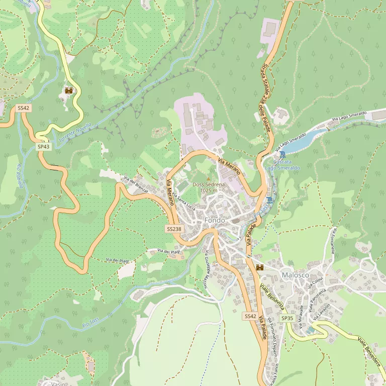 Mappa BORGO D'ANAUNIA