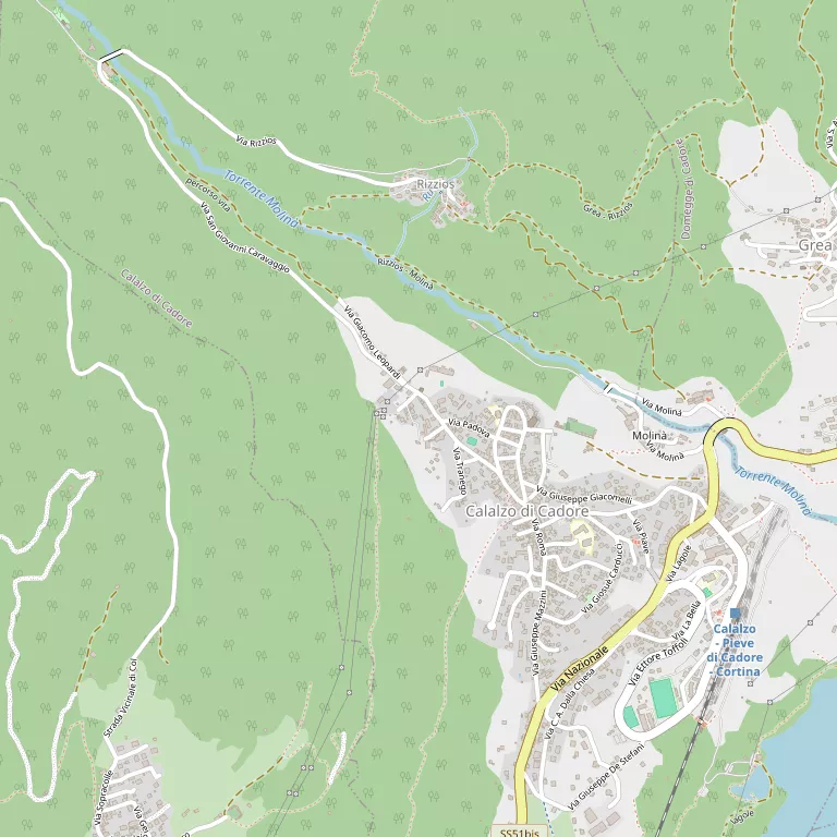 Mappa CALALZO DI CADORE