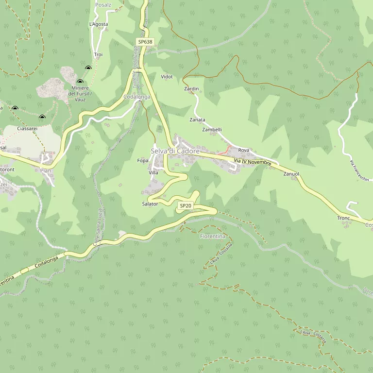 Mappa SELVA DI CADORE