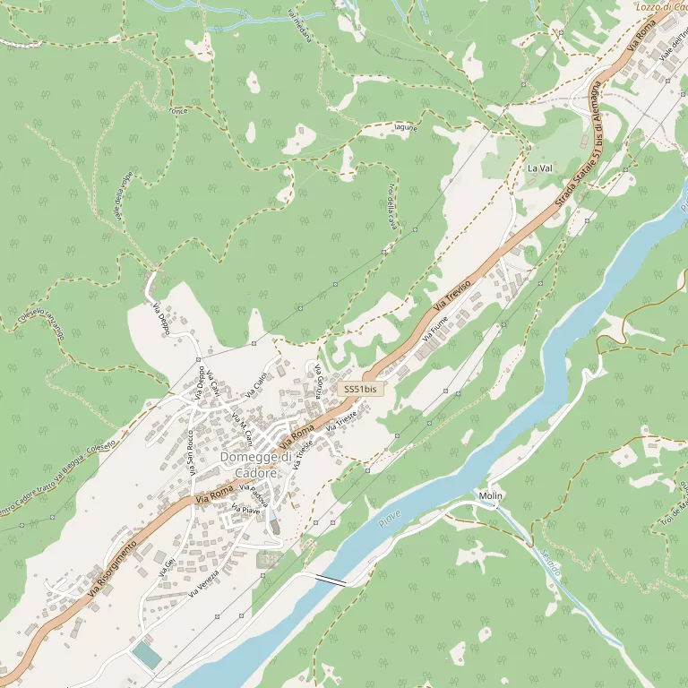 Mappa DOMEGGE DI CADORE