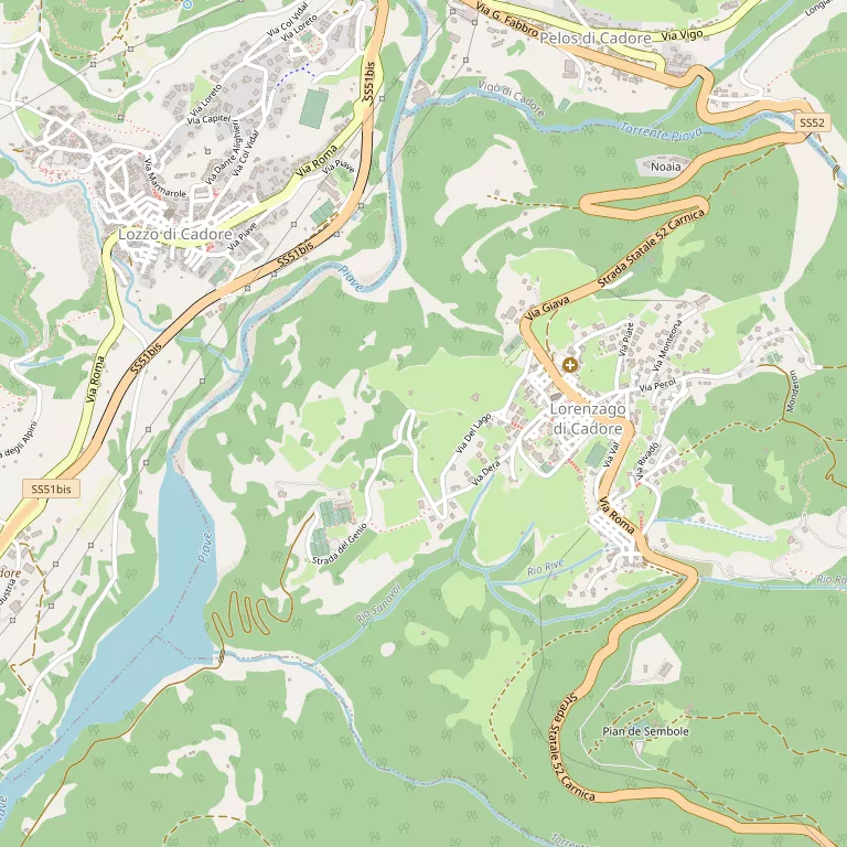Mappa LORENZAGO DI CADORE
