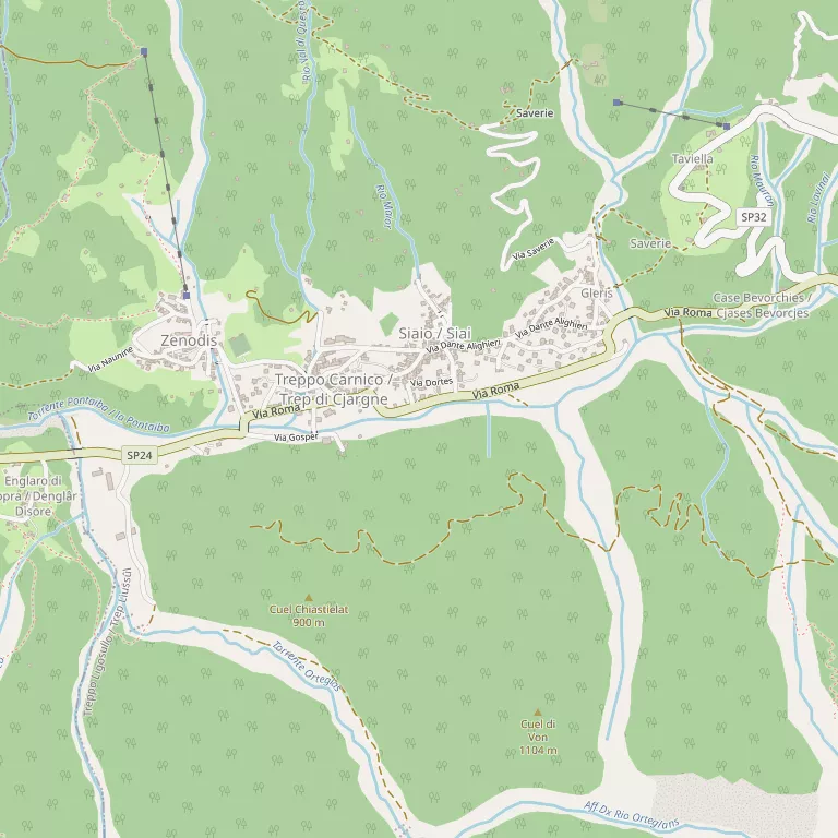 Mappa TREPPO LIGOSULLO