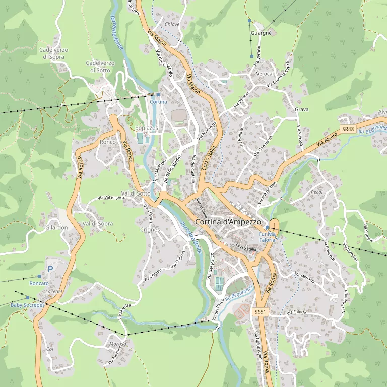 Mappa CORTINA D'AMPEZZO